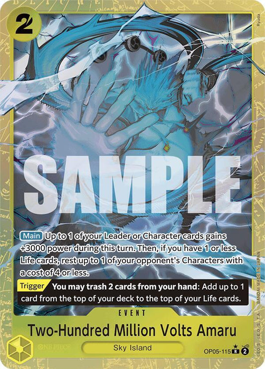 OP05-115 R Two-Hundred Million Volts Amaru (Alternate Art) EN
