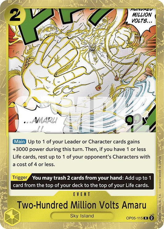 OP05-115 R Two-Hundred Million Volts Amaru (Pirate Flag Foil) EN