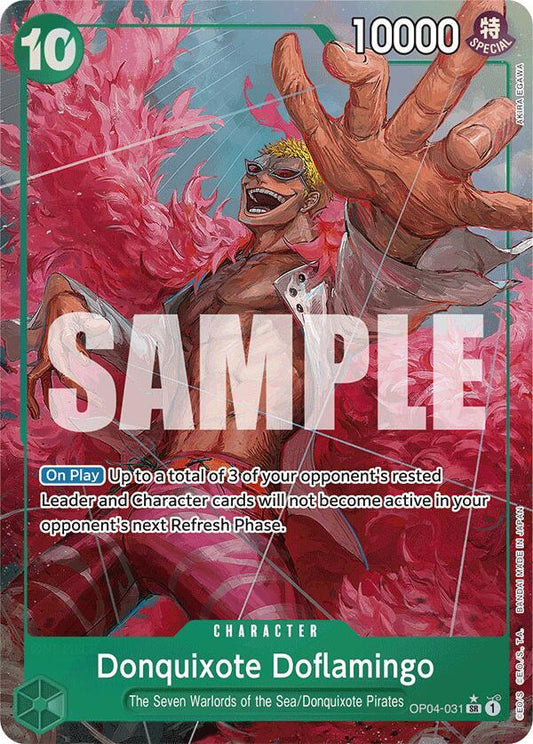OP04-031 SR Donquixote Doflamingo (Alternate Art) EN