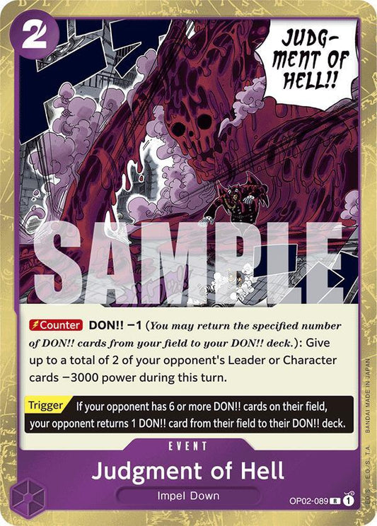 OP02-089 R Judgment of Hell (Pirate Flag Foil) EN