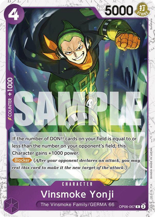 OP06-067 R Vinsmoke Yonji (Pirate Flag Foil) EN