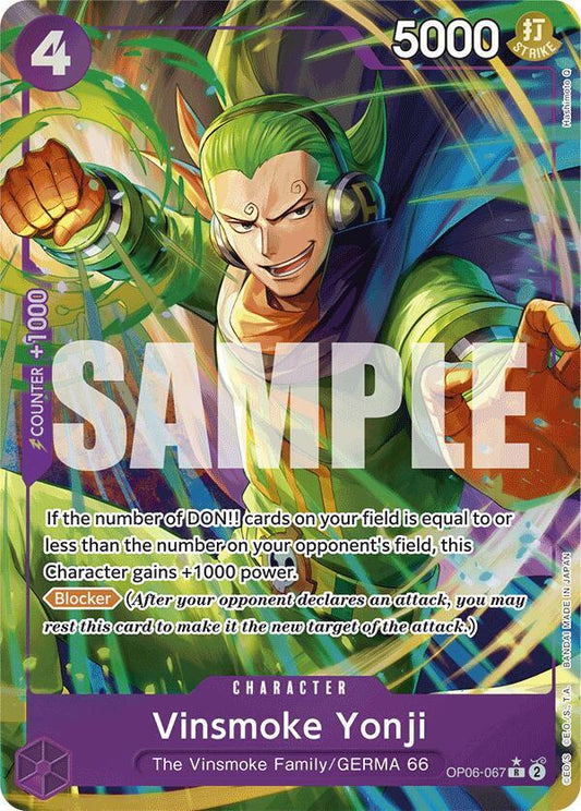 OP06-067 R Vinsmoke Yonji (Alternate Art) EN