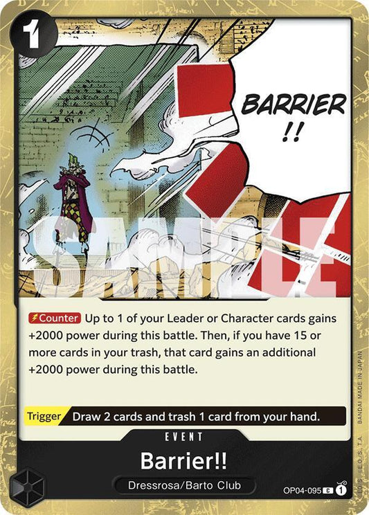 OP04-095 C Barrier!! (Pirate Flag Foil) EN