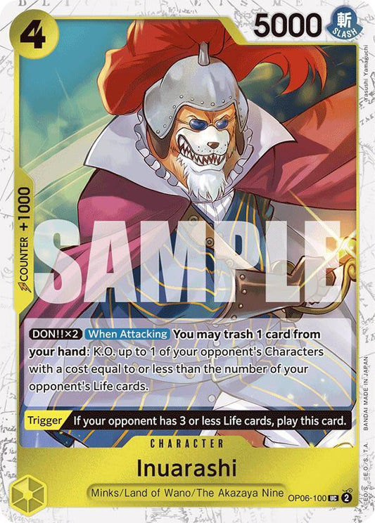 OP06-100 UC Inuarashi (Pirate Flag Foil) EN