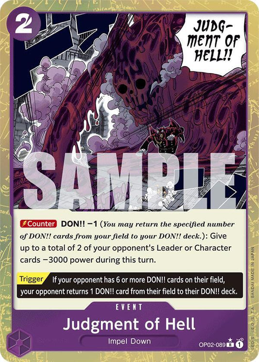 OP02-089 R Judgment of Hell (Textured Foil) EN