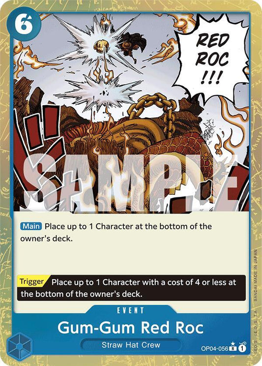 OP04-056 R Gum-Gum Red Roc (Textured Foil) EN
