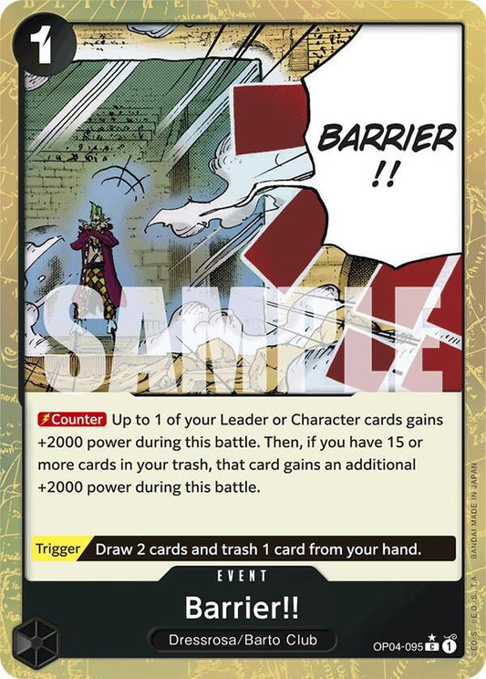 OP04-095 C Barrier!! (Textured Foil) EN