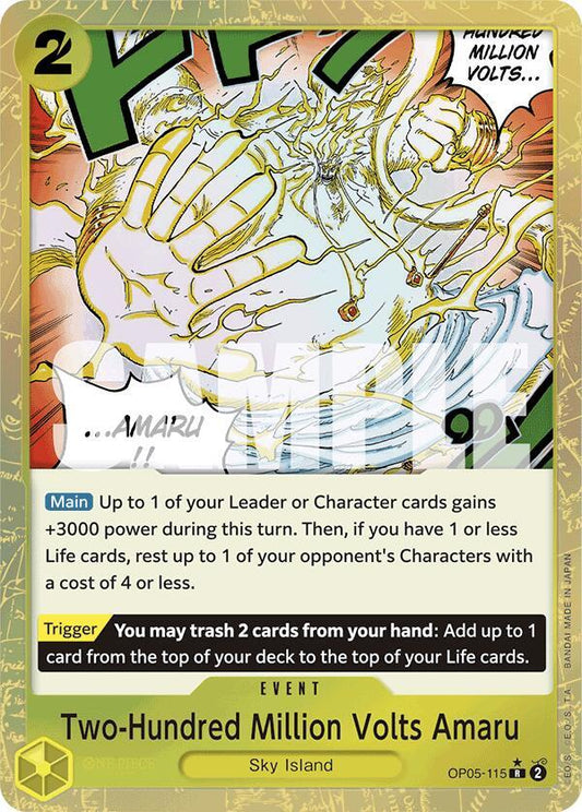 OP05-115 R Two-Hundred Million Volts Amaru (Textured Foil) EN