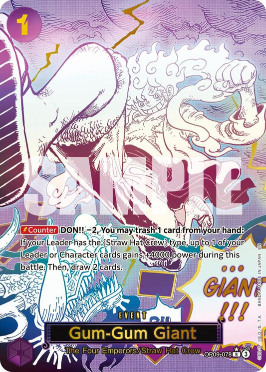 OP09-078 PR Gum-Gum Giant EN