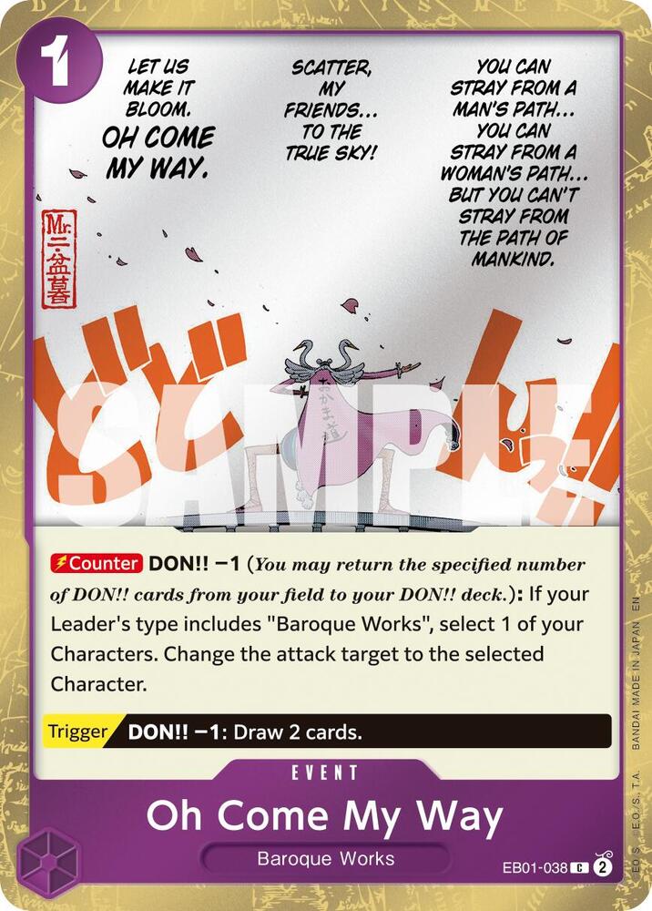 EB01-038 C Oh Come My Way (Pirate Flag Foil) EN