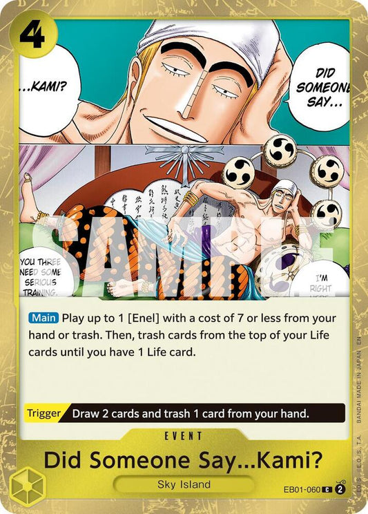 EB01-060 C Did Someone Say...Kami? (Pirate Flag Foil) EN