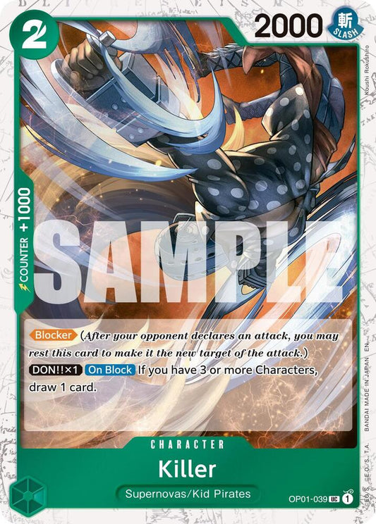 OP01-039 UC Killer (Pirate Flag Foil) EN