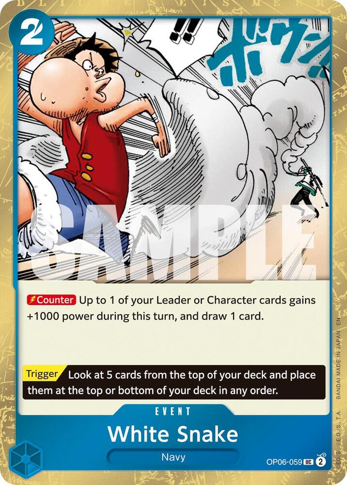 OP06-059 UC White Snake (Pirate Flag Foil) EN