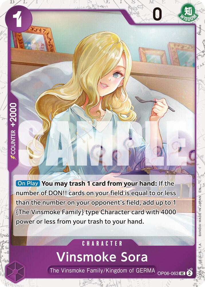 OP06-063 UC Vinsmoke Sora (Pirate Flag Foil) EN