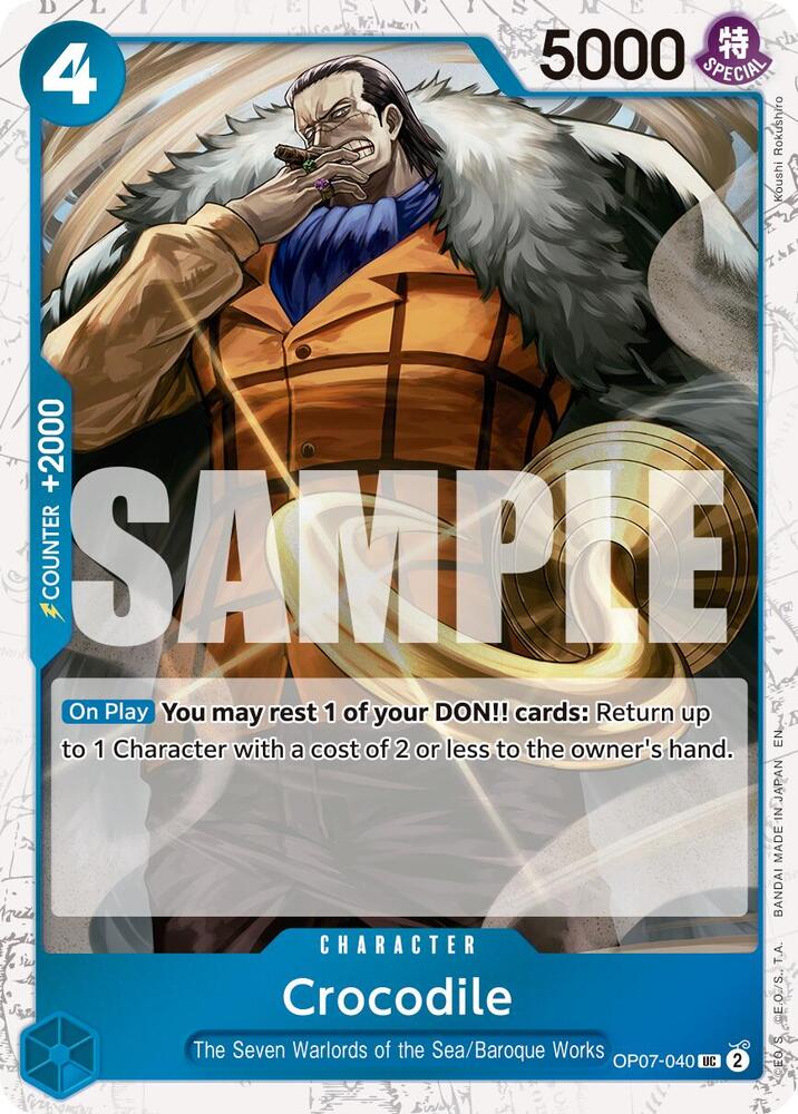OP07-040 UC Crocodile (Pirate Flag Foil) EN