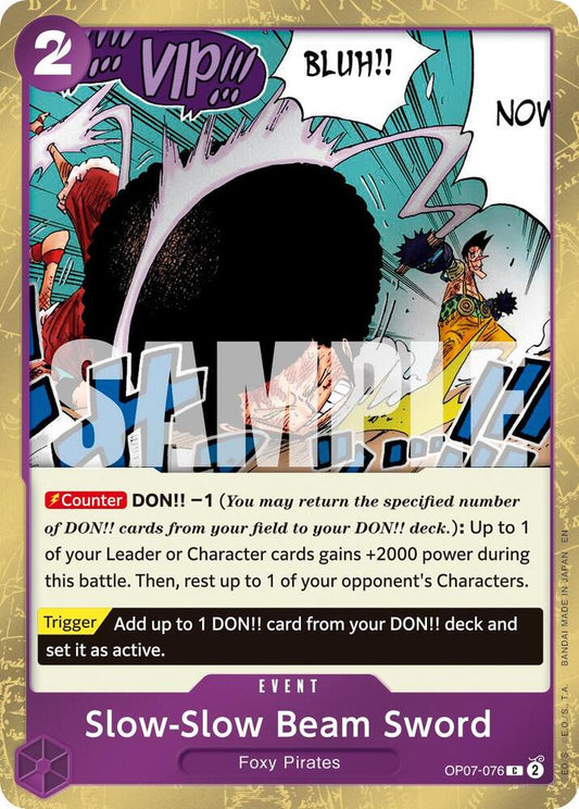OP07-076 C Slow-Slow Beam Sword (Pirate Flag Foil) EN