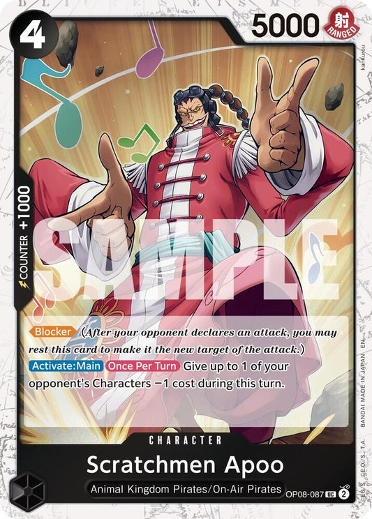 OP08-087 UC Scratchmen Apoo (Pirate Flag Foil) EN