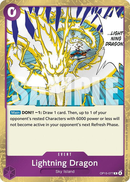 OP15-077 R Lightning Dragon EN