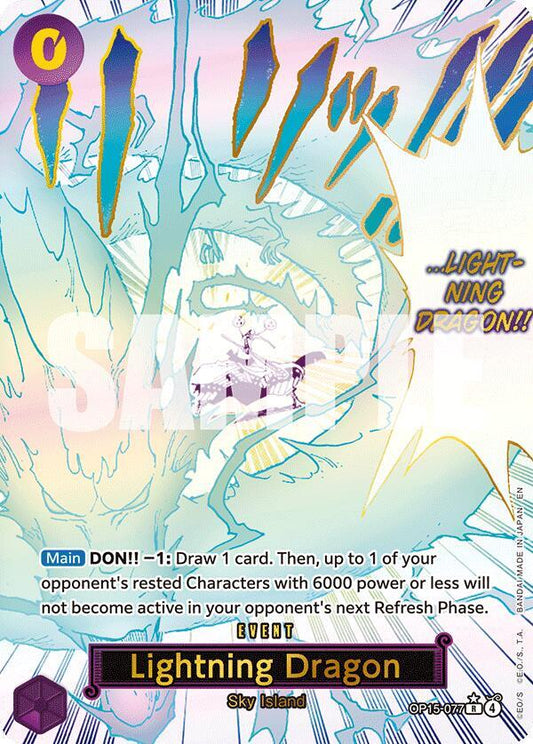 OP15-077 PR Lightning Dragon EN