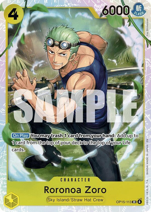 OP15-113 SR Roronoa Zoro EN