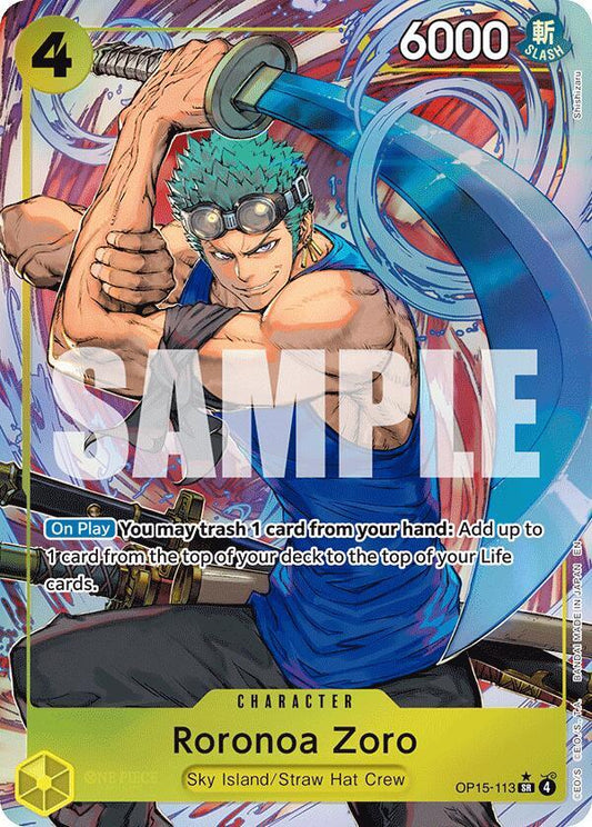 OP15-113 PSR Roronoa Zoro EN