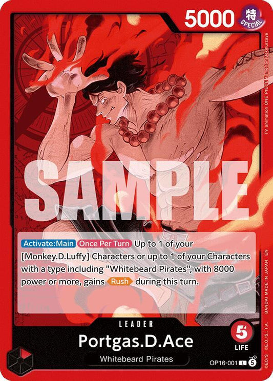 OP16-001 L Portgas.D.Ace EN