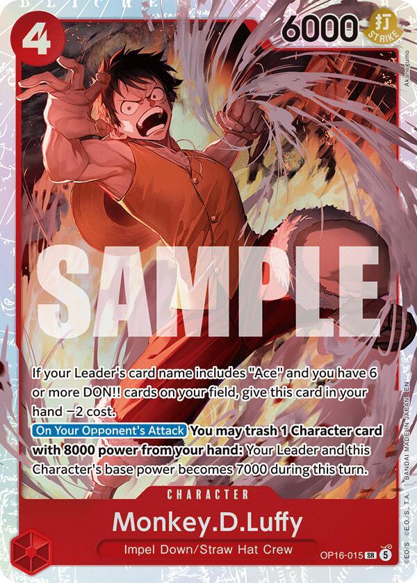OP16-015 SR Monkey.D.Luffy EN