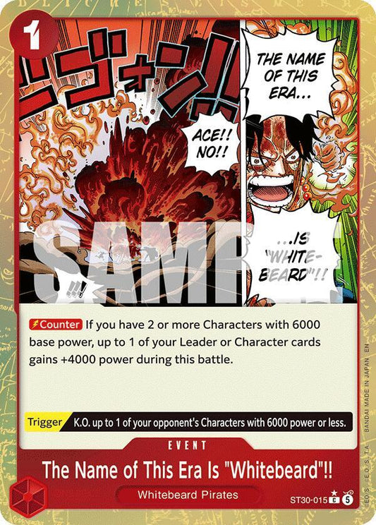 ST30-015 PC The Name of This Era Is "Whitebeard"!! EN