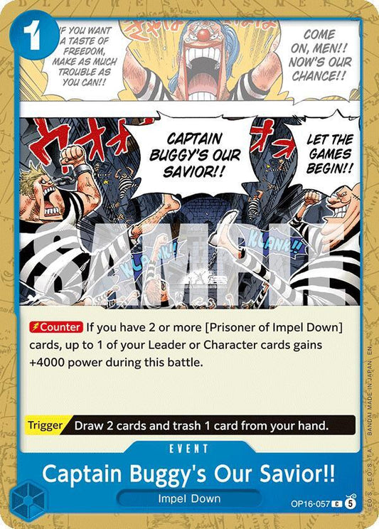 OP16-057 C Captain Buggy's Our Savior!! EN