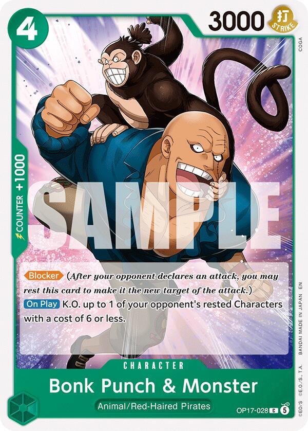 OP17-028 C Bonk Punch & Monster EN