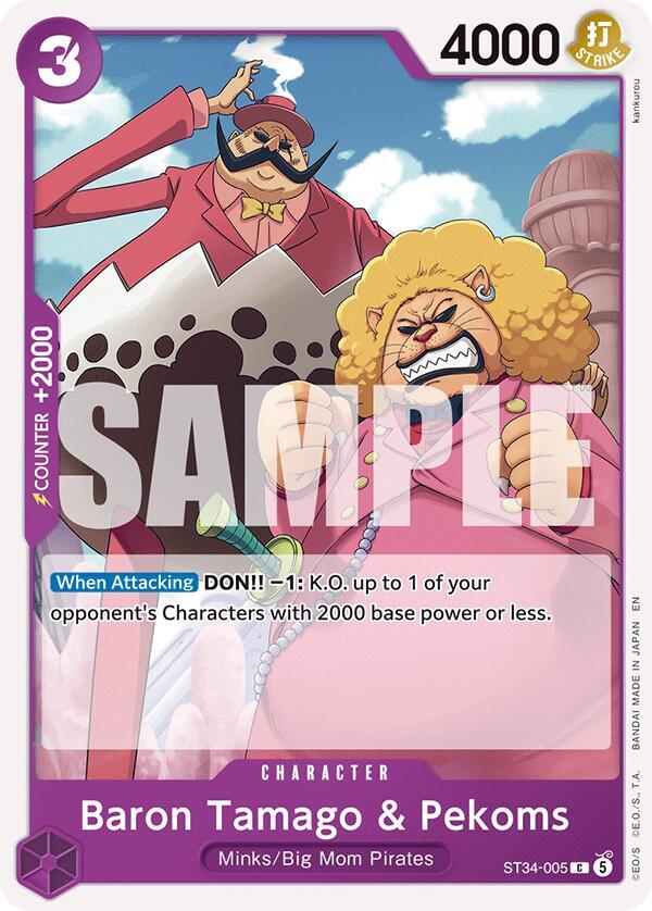 ST34-005 C Baron Tamago & Pekoms EN