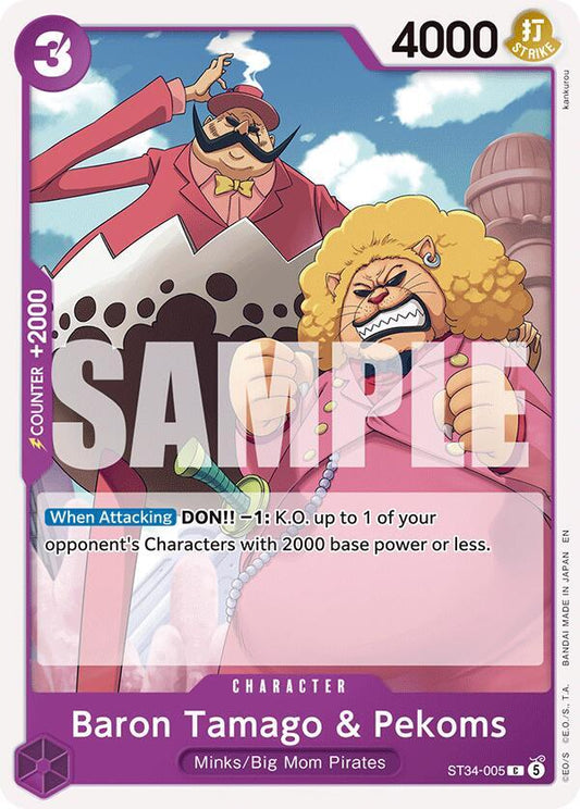 ST34-005 C Baron Tamago & Pekoms EN