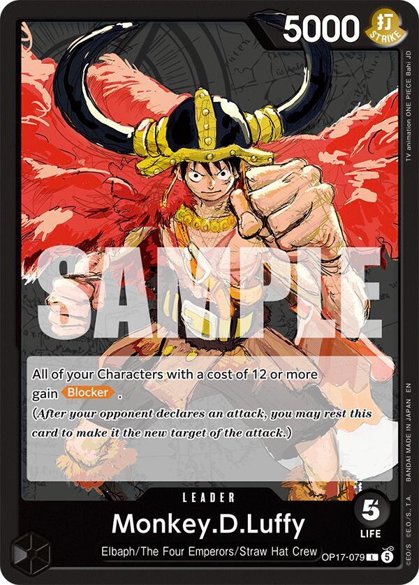 OP17-079 L Monkey D. Luffy EN