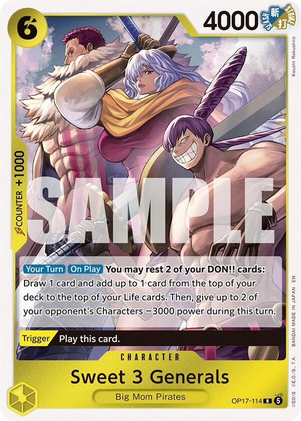 OP17-114 R The 3 Sweet Commanders EN
