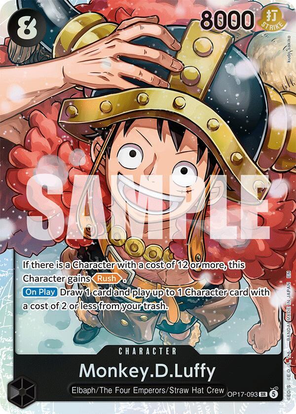 OP17-093 SR Monkey D. Luffy EN
