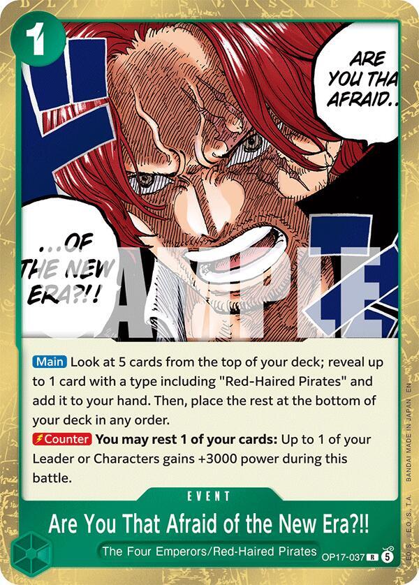 OP17-037 R Are You That Afraid of the New Era?!! EN