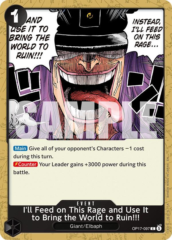 OP17-097 C Instead I'll Feed on this Rage!! And Use It to Bring the World to Ruin!! EN