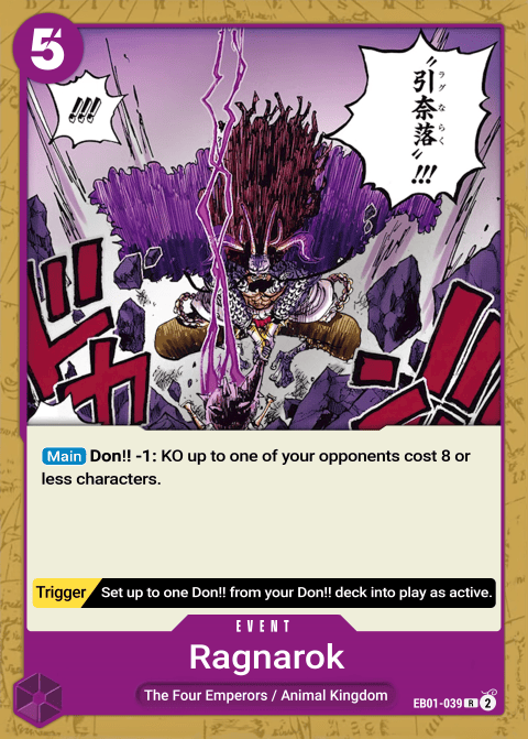 EB01-039 R Conquerer of Three Worlds Ragnaraku EN