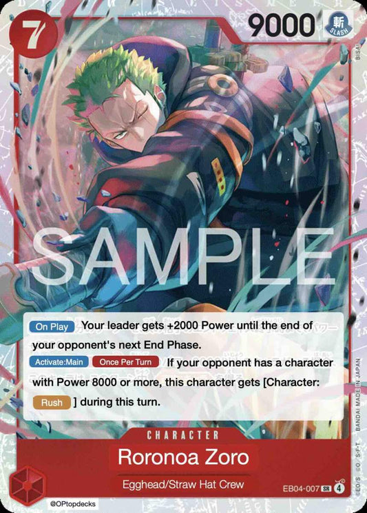 EB04-007 SR Roronoa Zoro EN
