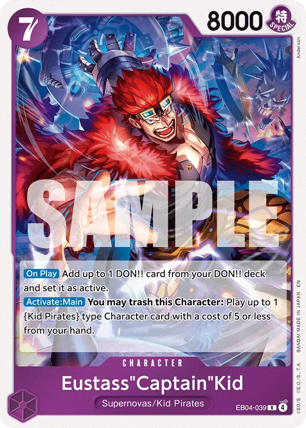EB04-039 R Eustass"Captain"Kid EN