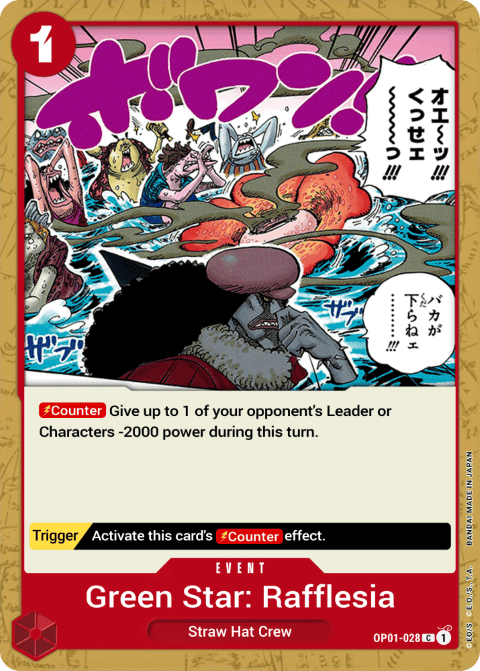 OP01-028 C Green Star Rafflesia EN