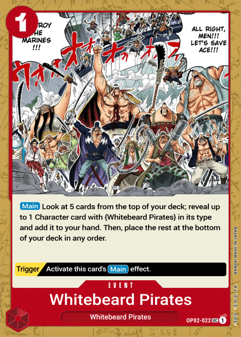 OP02-022 UC Whitebeard Pirates EN