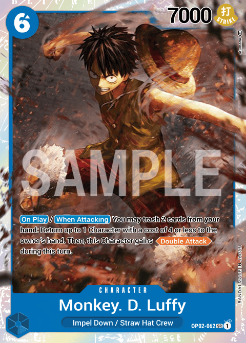 OP02-062 SR Monkey.D.Luffy EN