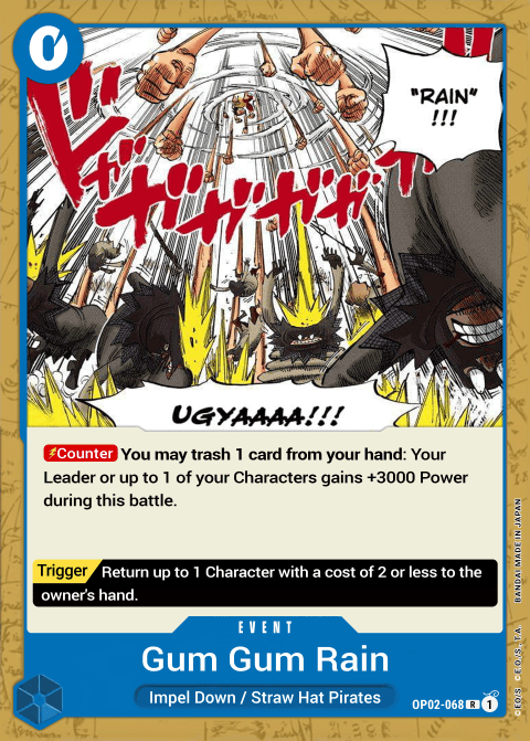 OP02-068 R Gum-Gum Rain EN