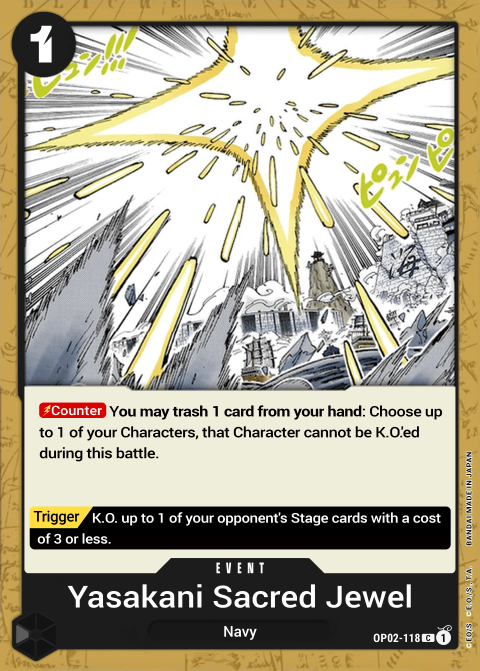 OP02-118 C Yasakani Sacred Jewel EN