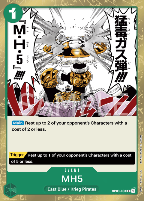 OP03-038 R Deathly Poison Gas Bomb MH5 EN