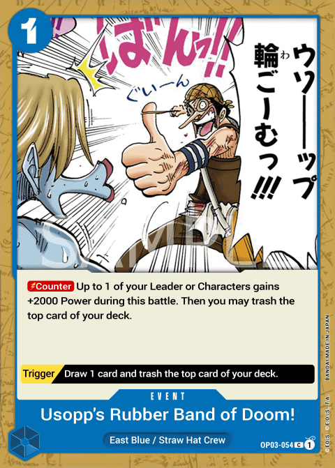 OP03-054 C Usopp's Rubber Band of Doom!!! EN