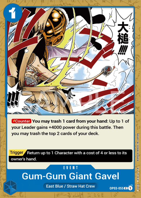 OP03-055 C Gum-Gum Giant Gavel EN
