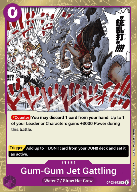 OP03-072 R Gum-Gum Jet Gatling EN