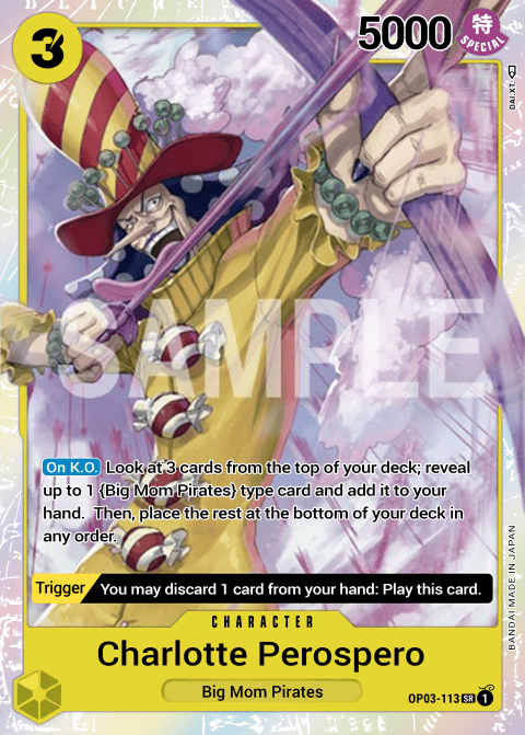 OP03-113 SR Charlotte Perospero EN